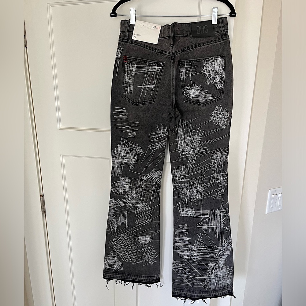NWT Urban Outfitters BDG '90s Contrast Stitch Gray Bootcut Jean - Mid-Rise